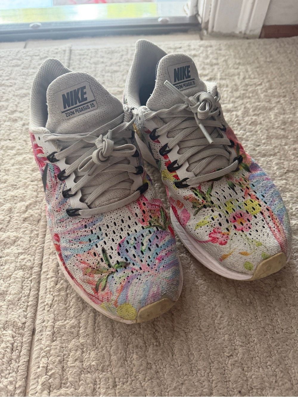 Nike Women’s Grey Floral Running Shoes